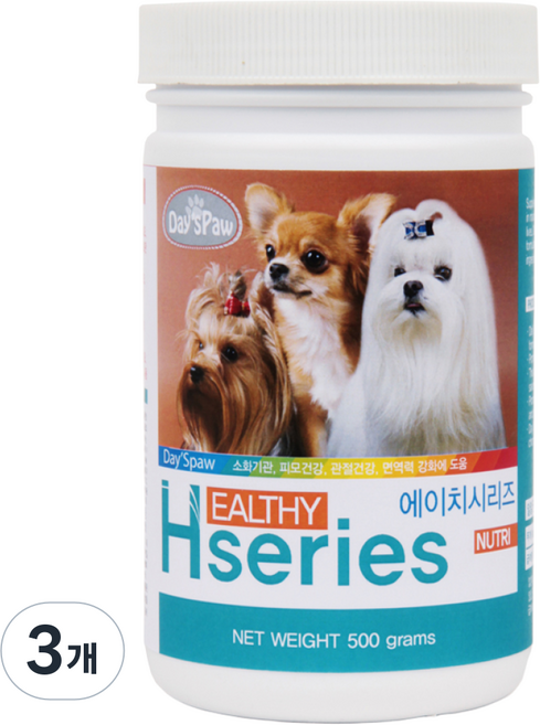 데이스포 강아지 에이치시리즈 NUTRI 500g, 종합영양제, 3개