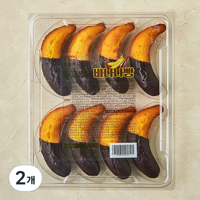 곰곰 오븐에 구운 초코퐁당 바나나빵, 320g, 2개, 1개입