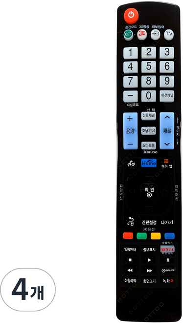 Nottoo LG TV 專用遙控器, COMBO-2201, 4個