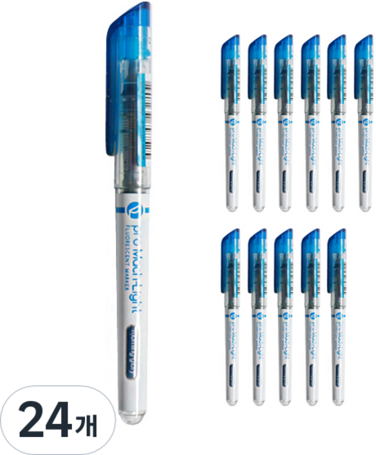 모닝글로리 프로 마하라이트 형광펜, 파랑, 24개