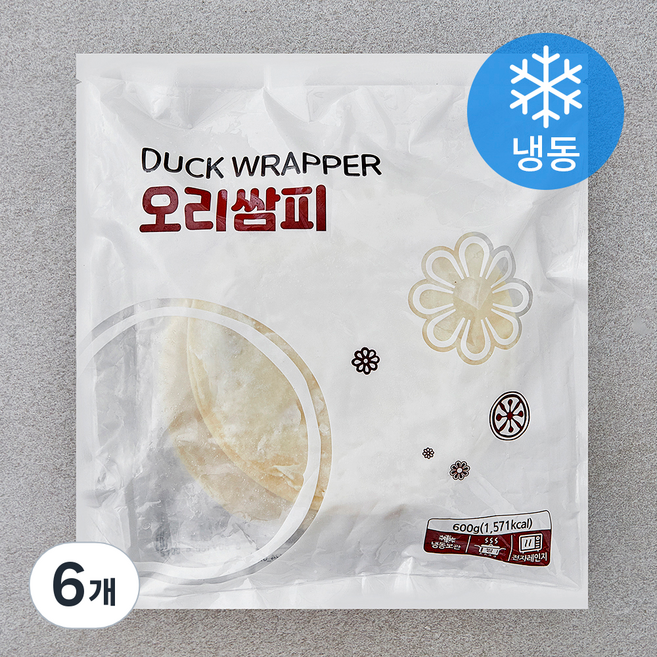 랜시 오리쌈피 60개입 (냉동), 600g, 6개