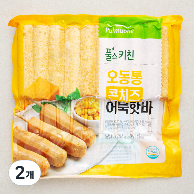풀무원 풀스키친 오동통 콘치즈 어묵핫바, 2개, 700g