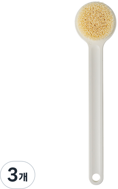 무인양품 폴리프로필렌 샤워 브러쉬 4550512524465, 3개, 혼합색상