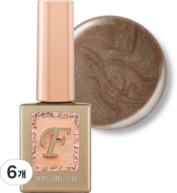 프롬더네일 글리터 젤네일, 10g, FG38, 6개