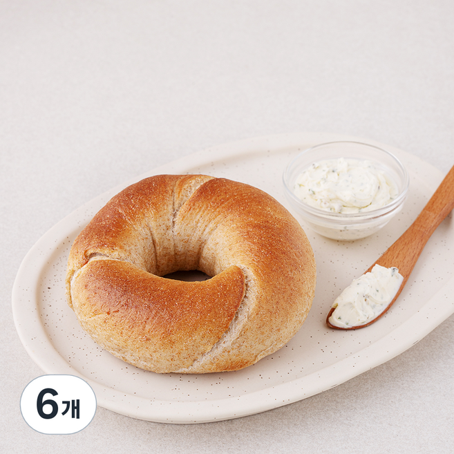 훕훕베이글 통밀 베이글, 115g, 1개입, 6개