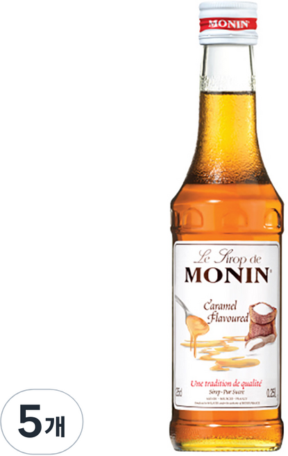 MONIN 焦糖糖漿, 250ml, 5個