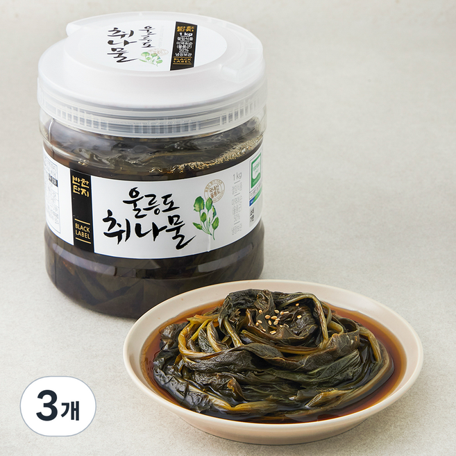 반찬단지 울릉도 취나물절임, 1kg, 3개