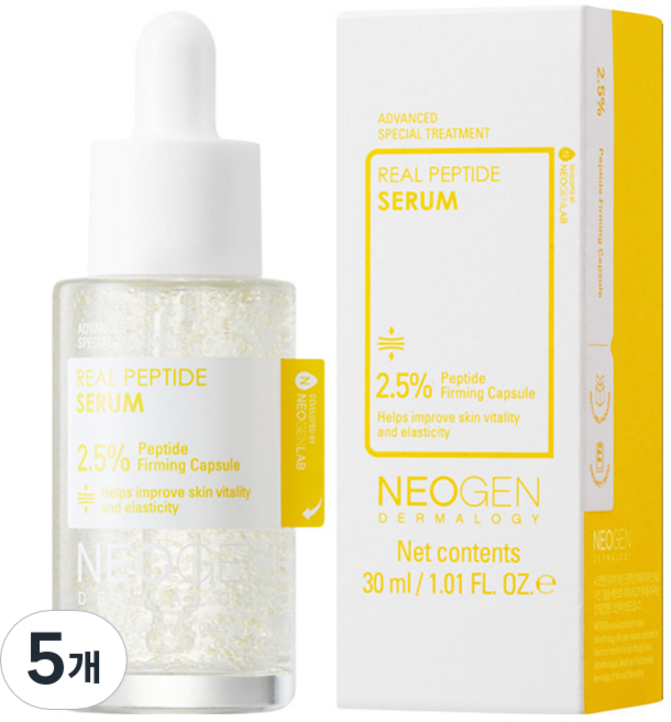 네오젠 리얼 펩타이드 세럼, 30ml, 5개