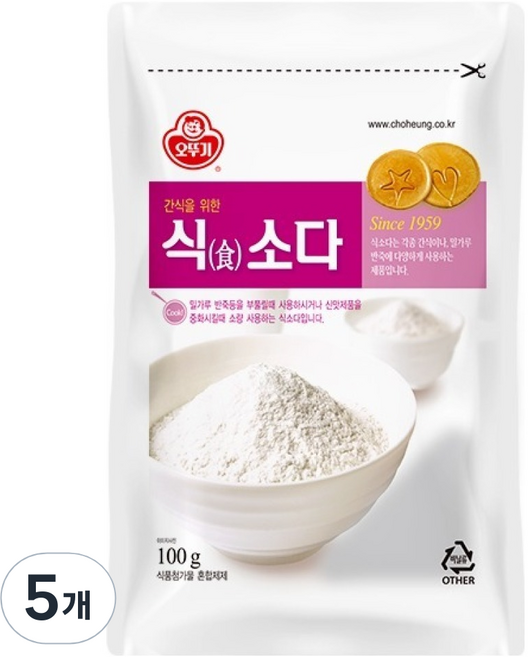 오뚜기 식소다, 100g, 5개