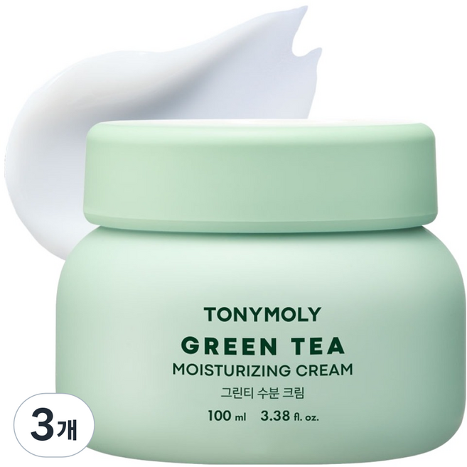 토니모리 그린티 수분 크림, 100ml, 3개