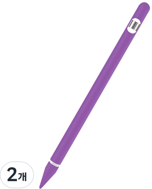 제이로드 애플펜슬 1세대 마그네틱 실리콘 베이직 케이스, 퍼플, 2개
