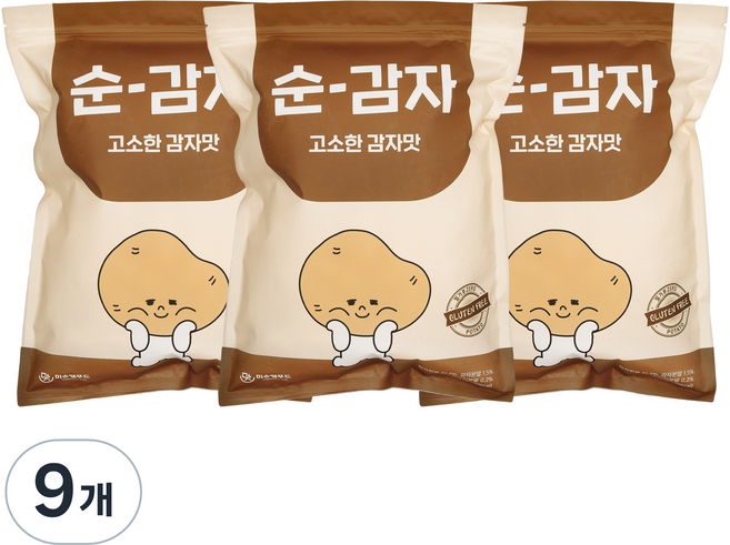 순 감자 고소한 감자맛, 150g, 9개