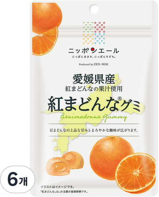 닛폰에일 에히메 베니마돈나 구미, 40g, 6개