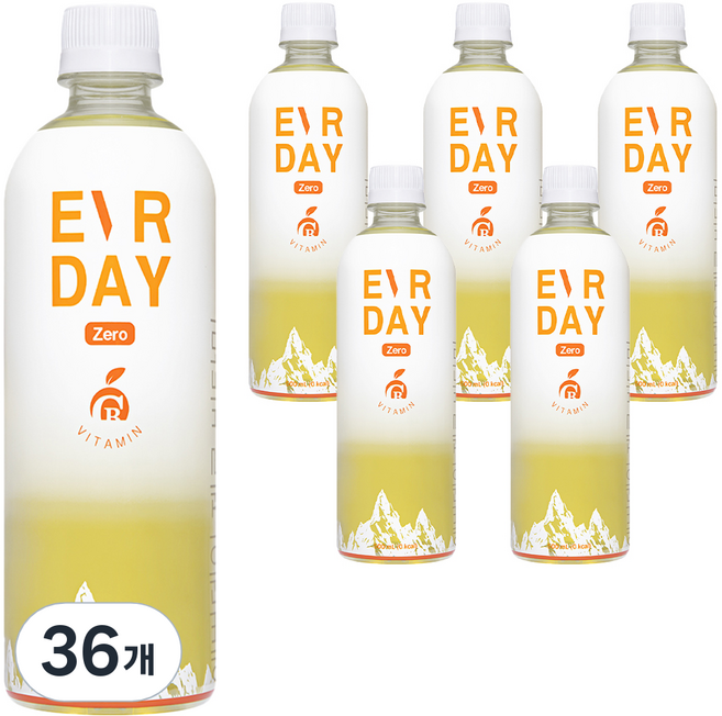 에버데이 제로 비타민 음료, 500ml, 36개