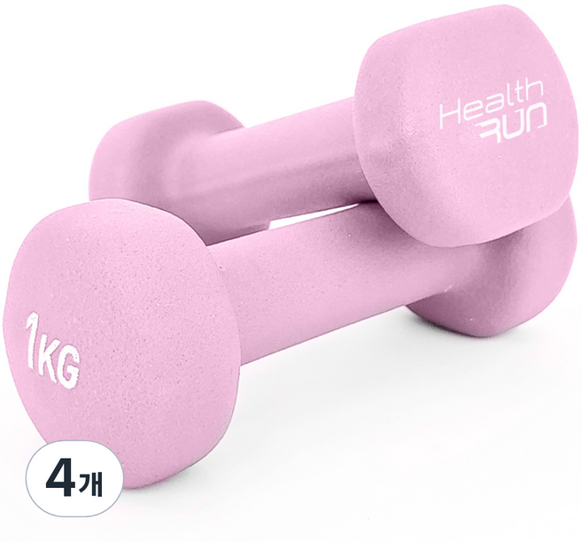 헬스런 미용아령 네오플랜 라이트핑크, 1kg, 4개