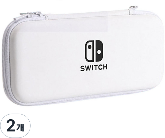 픽센드 닌텐도 스위치 OLED 파우치 케이스, 화이트, 2개