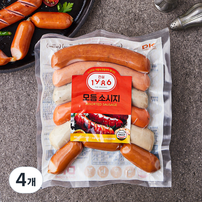 모듬 소시지, 450g, 4개