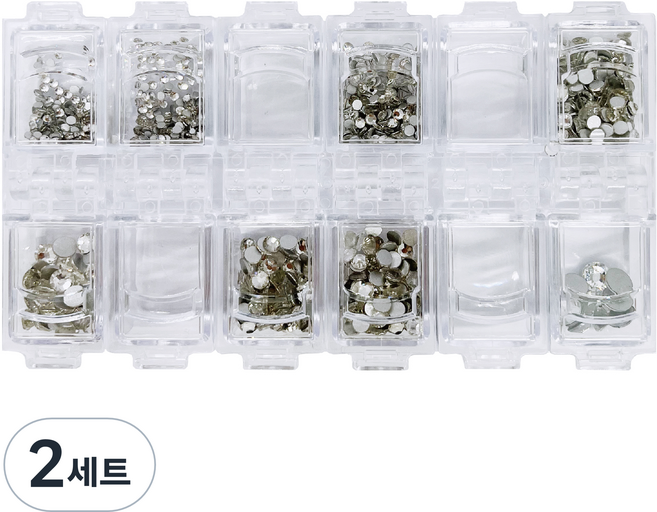 골드루쓰 크리스탈 클리어 스톤 1000p 세트, 평스톤, 2세트
