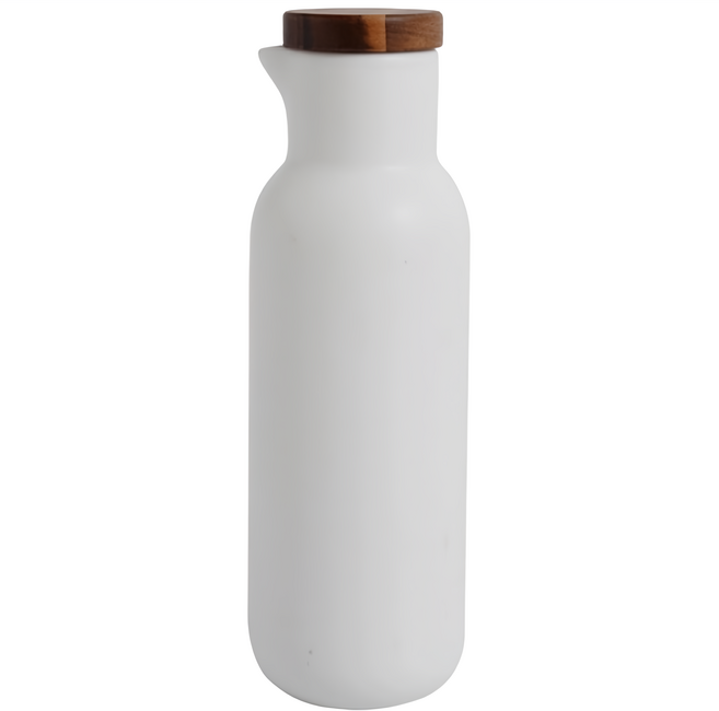 Hesii 啞光極簡油瓶 啞光白, 1個, 500ml