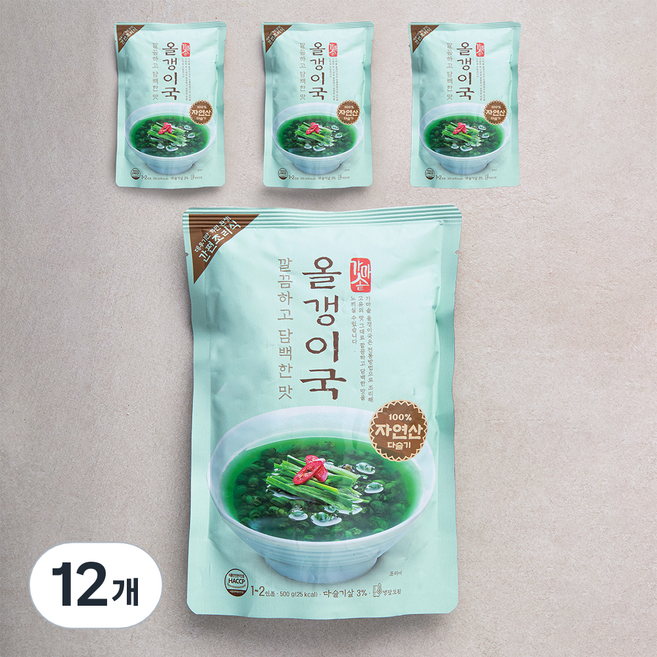 청조푸드 가마솥 깔끔하고 담백한 올갱이국 냉장, 500g, 12개