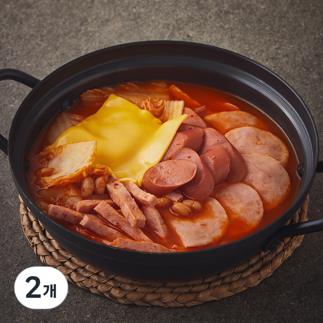 앙트레쿠킹박스 간편한식 치즈부대찌개 2인분, 418g, 2개