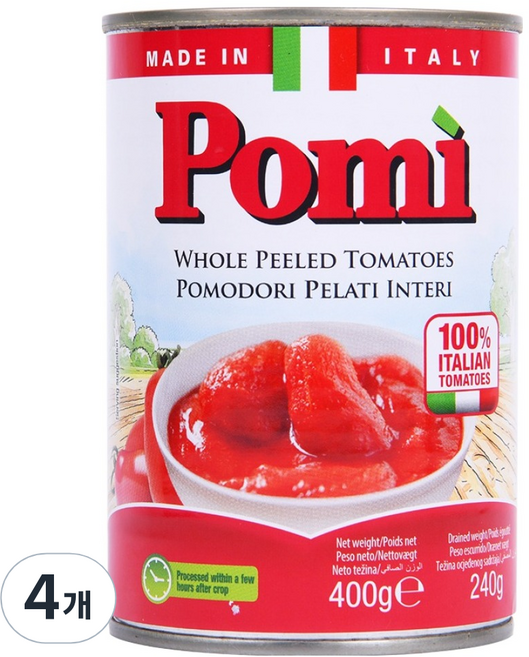 포미 홀 필드 토마토 소스, 400g, 4개