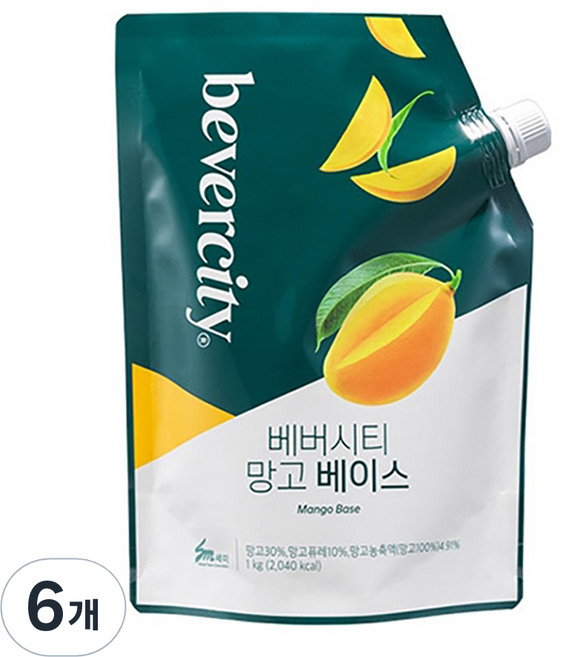 베버시티 망고 베이스, 1kg, 6개