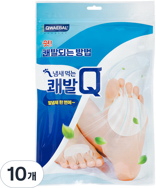 쾌발 Q 냄새먹는 풋케어 패드, 60매입, 10개