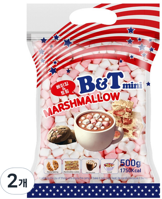 베이킹&토핑 미니 마쉬멜로, 2개, 500g