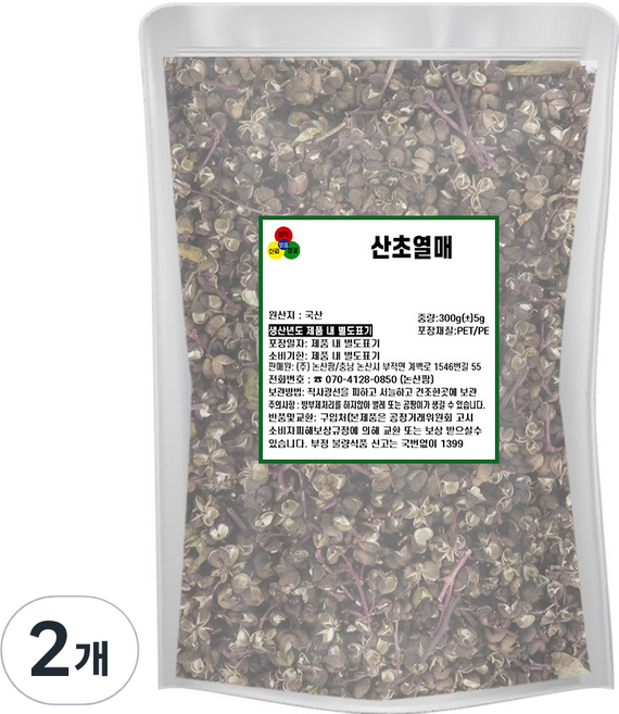 논산팜 산초열매, 2개, 300g