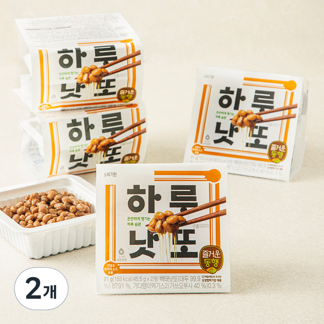 즐거운동행 하루낫또, 45.5g, 2개, 8개입