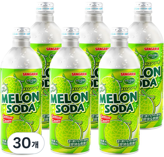 산가리아 멜론 소다 음료, 500ml, 30개