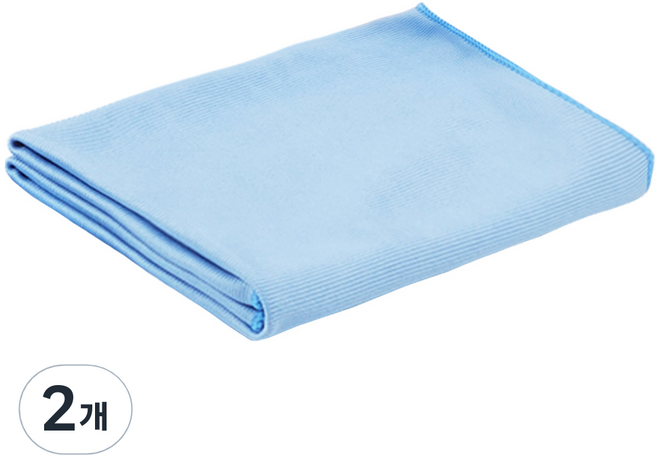 월드크린 윈도우 클래스 행주, 2개, 블루