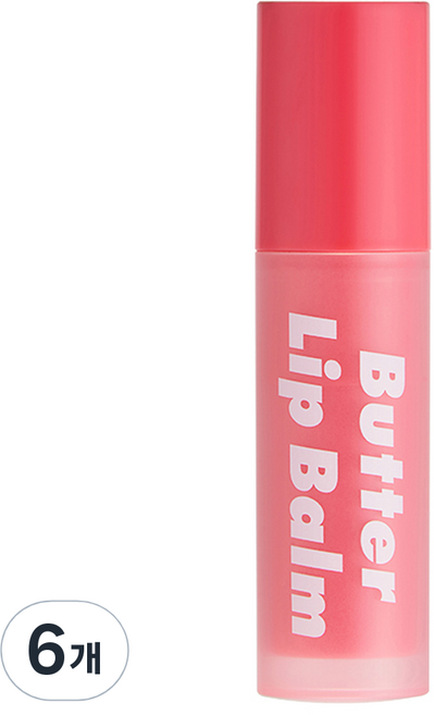 언파 부비부비 버터 립밤, 6개, 무색/무향, 3.8g