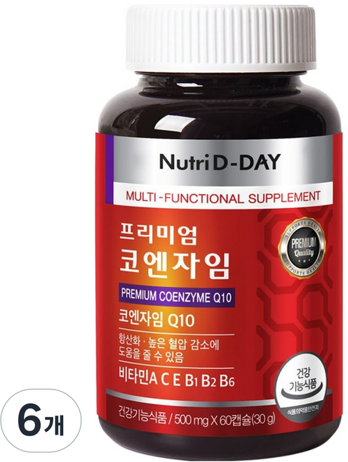 뉴트리디데이 프리미엄 코엔자임 Q10, 6개, 30g
