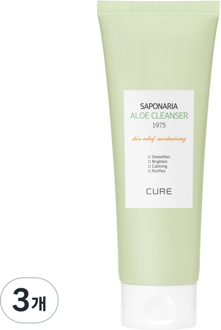 김정문알로에 라 센스 로에 큐어 사포나리아 클렌져 1975, 150ml, 3개