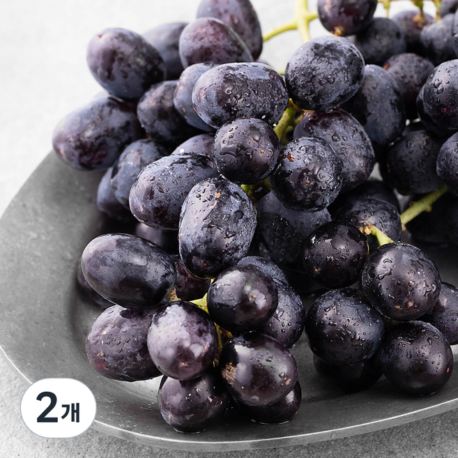 PSK 미국 블랙포도, 1.2kg, 2개