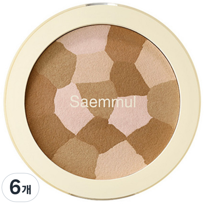 더샘 샘물 루미너스 멀티 쉐이딩 8g, 혼합색상, 6개