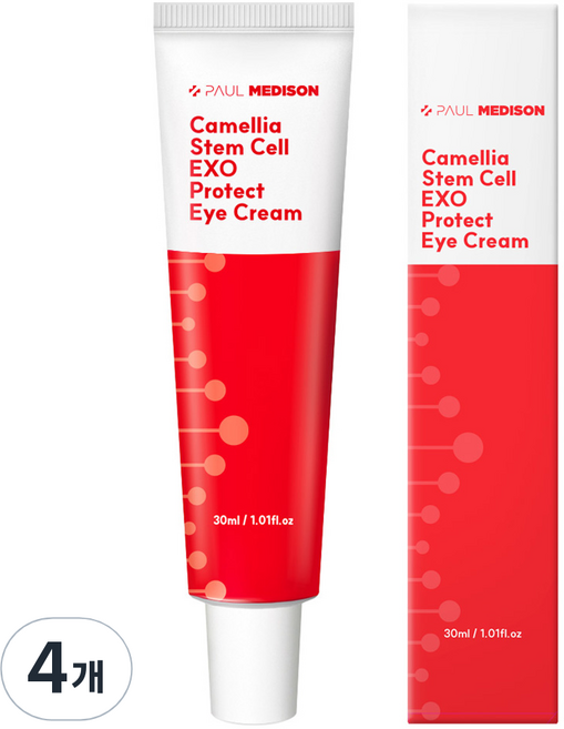 폴메디슨 동백 줄기세포 EXO 프로텍터 아이크림, 4개, 30ml