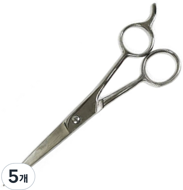 미성메탈 고급 헤어 가위, 실버, 5개