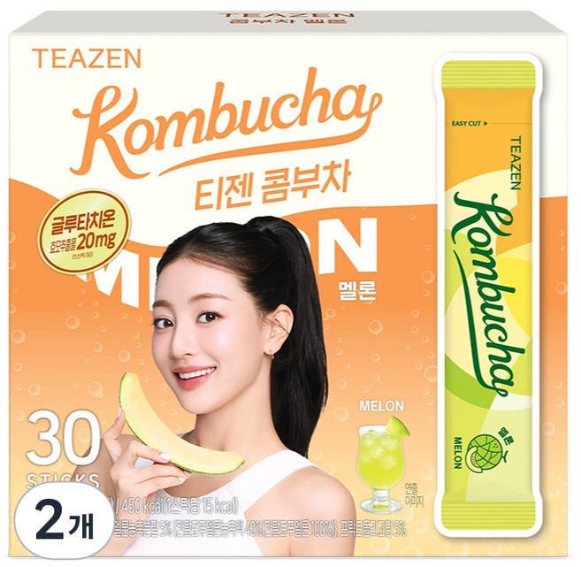 티젠 글루타치온 콤부차 멜론, 2개, 30개입, 5g