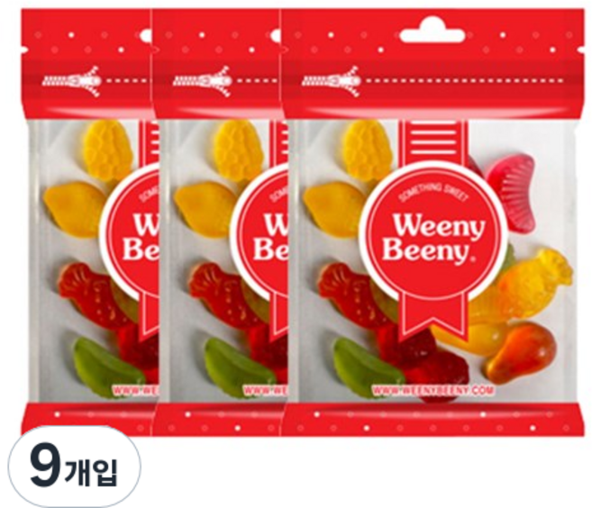 Weeny Beeny 綜合水果軟糖, 50g, 9包