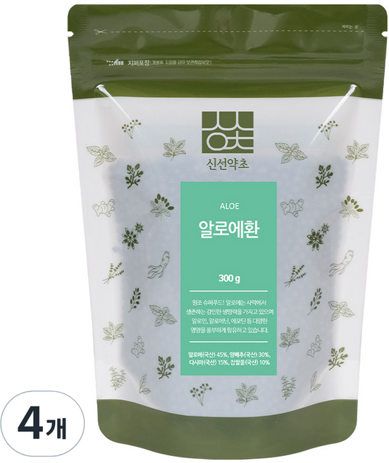 신선약초 알로에환, 300g, 4개