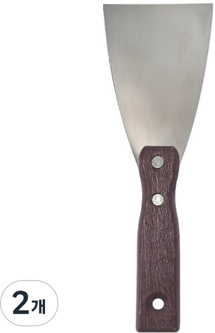 월드크린 나무손잡이 헤라 스크래퍼 2호 75mm, 2개