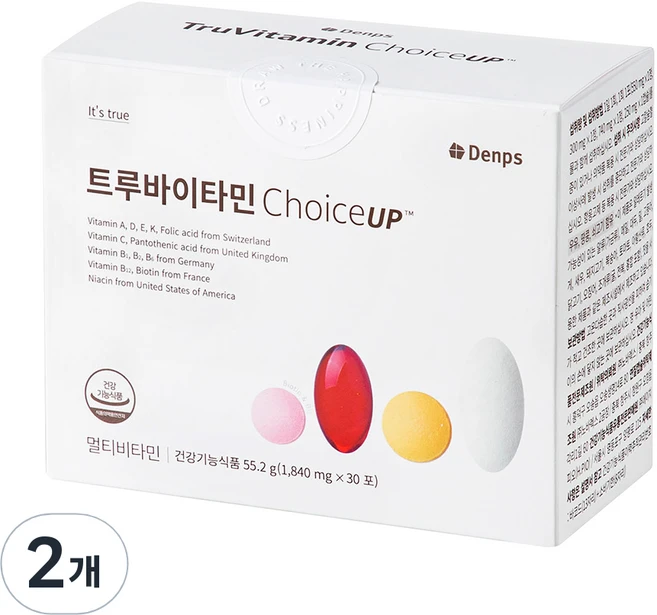 덴프스 트루바이타민 초이스 업 30p, 55.2g, 2개 - 쿠팡