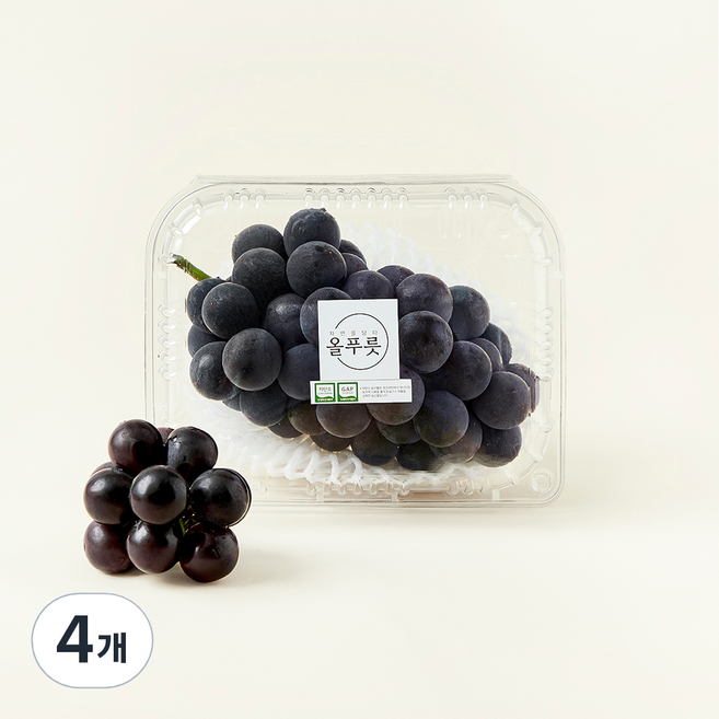 올푸릇 저탄소 거봉, 500g, 4개