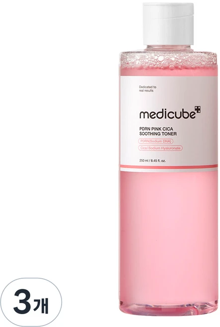 메디큐브 피디알엔 핑크 시카 수딩 토너, 250ml, 3개 - 쿠팡