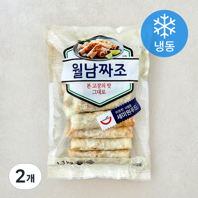 세미원 월남짜조 (냉동), 1.3kg, 2개