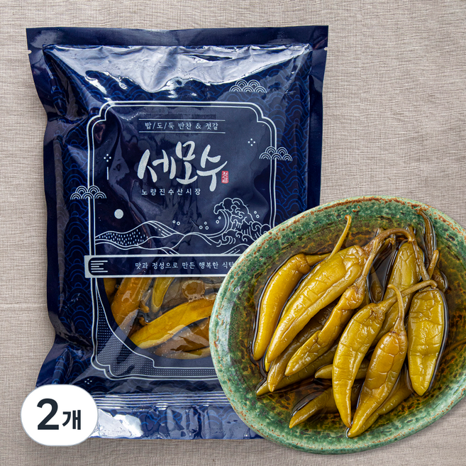 세모수 간장 고추지, 1kg, 2개