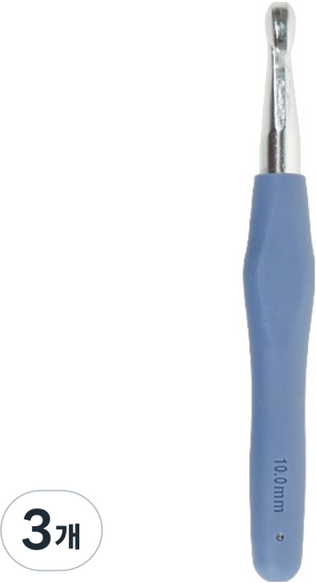 Ancalls Lava Lava 矽膠鉤針 毛線用 特大 10mm, 3個, 隨機出貨